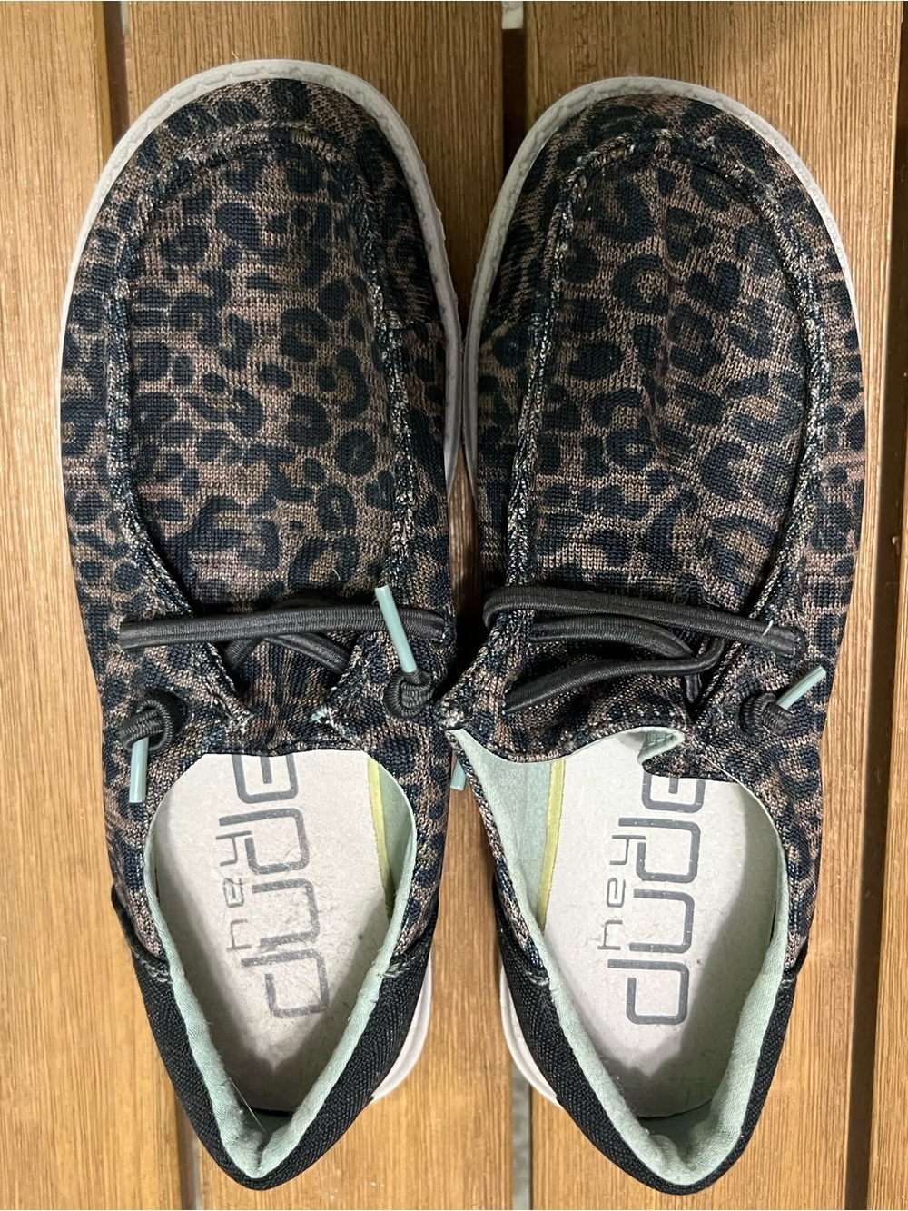 Hey Dude Leopard Print Woman’s Size 5